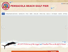 Tablet Screenshot of fishpensacolabeachpier.com
